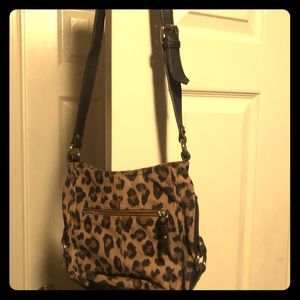 tignanello leopard print crossbody